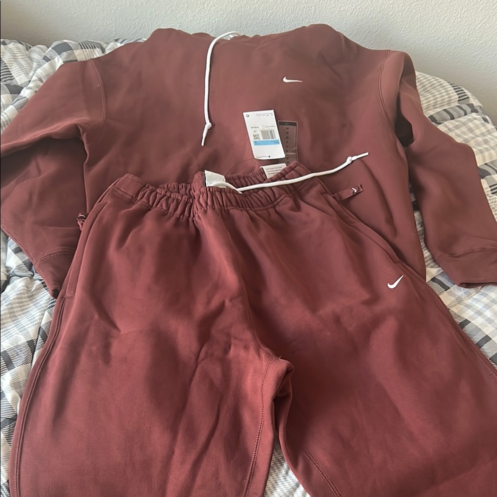 Nike Burgundy Hoodie and Joggers Set